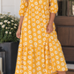 Yellow Flower Maxi Dress