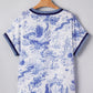 Blue Wild Animal Blouse