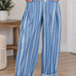 Blue Stripe Barrel Jeans