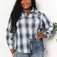 Plaid Dropped Shoulder Shirt