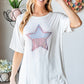 Heimish Full Size Star Patch Short Sleeve T-Shirt