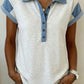 Light Grey Colorblock Blouse RTS