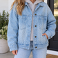 Blue Polka Dot Denim Jacket