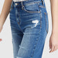 BAYEAS Full Size Super High Rise Denim Bermuda Shorts