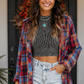 Red Plaid Vingage Top