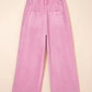 Pink Beaded Detail Loose Jeans