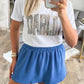 Blue Elastic Skort RTS