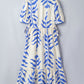 Blue Leaf Botanical Maxi Dress RTS