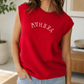 Red Yeehaw Embroidered Sweater