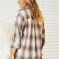 Plaid Dropped Shoulder Shirt