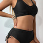 Scoop Neck Wide Strap Bikini Set