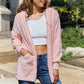 Full Size Teddy Hooded Jacket with Pockets