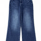 Dark Wash Raw Hem Jeans RTS