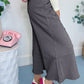 Grey Flower Patch Wide Leg Pants RTS