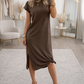 Long T Shirt Dress With Slits