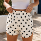 Apricot Polka Dot Casual Shorties