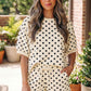 Polka Dot Oversized Top Set