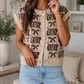 Brown Western Knit Sweater