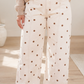 Beige Polka Dot Plus Barrel Jeans RTS