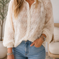 Beige Sheer Floral Shirt