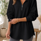 Black Half Zip Pullover