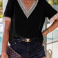Black Lace Trim Top