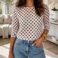 Black Polka Dot Mesh Top