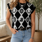 Black Rhombus Western Sweater