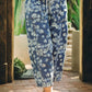 Blue Floral Barrel Jeans RTS