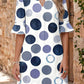 Blue Polka Dot Mini Dress