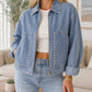 Blue Studded Denim Jacket RTS