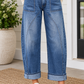 Blue Ankle Length Casual Jeans