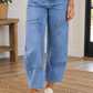 Blue Decorative Seam Jeans