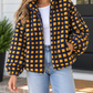 Blue Plaid Fleece Jacket
