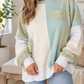 Blue Plaid Patchwork Top