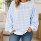 Blue Plaid Sweatshirt