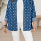 Blue Polka Dot Denim Jacket