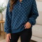 Blue Polka Dot Pullover