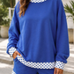 Blue Polka Dot Trim Set
