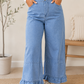 Blue Ruffle Plus Jeans