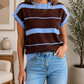 Blue Stripe Knit Top