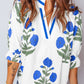Blue Wild Flower Blouse