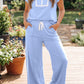 Blue Zipped Set