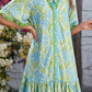 Botanical Floral V Loose Dress