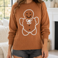 Brown Oversized Christmas Sweater
