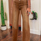 Brown High Waist Flare Jeans RTS