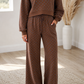 Brown Polka Dot Drawstring Set