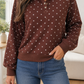 Brown Polka Dot Pullover