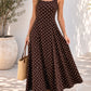 Brown Polka Dot Vacation Dress RTS