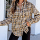 Brown Retro Button Shirt